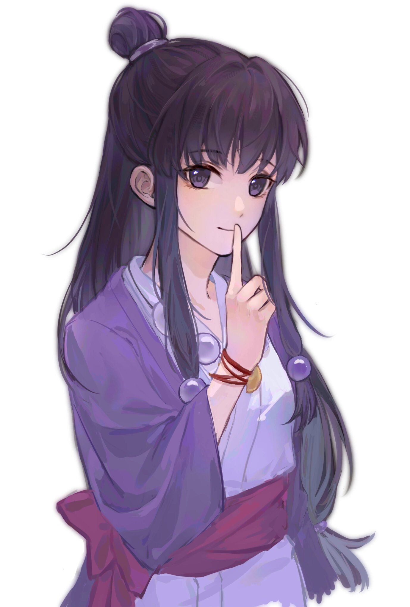 绫里真宵 给朋友画的,没玩过逆转裁判,ooc致歉 #绘画# #画画的日常