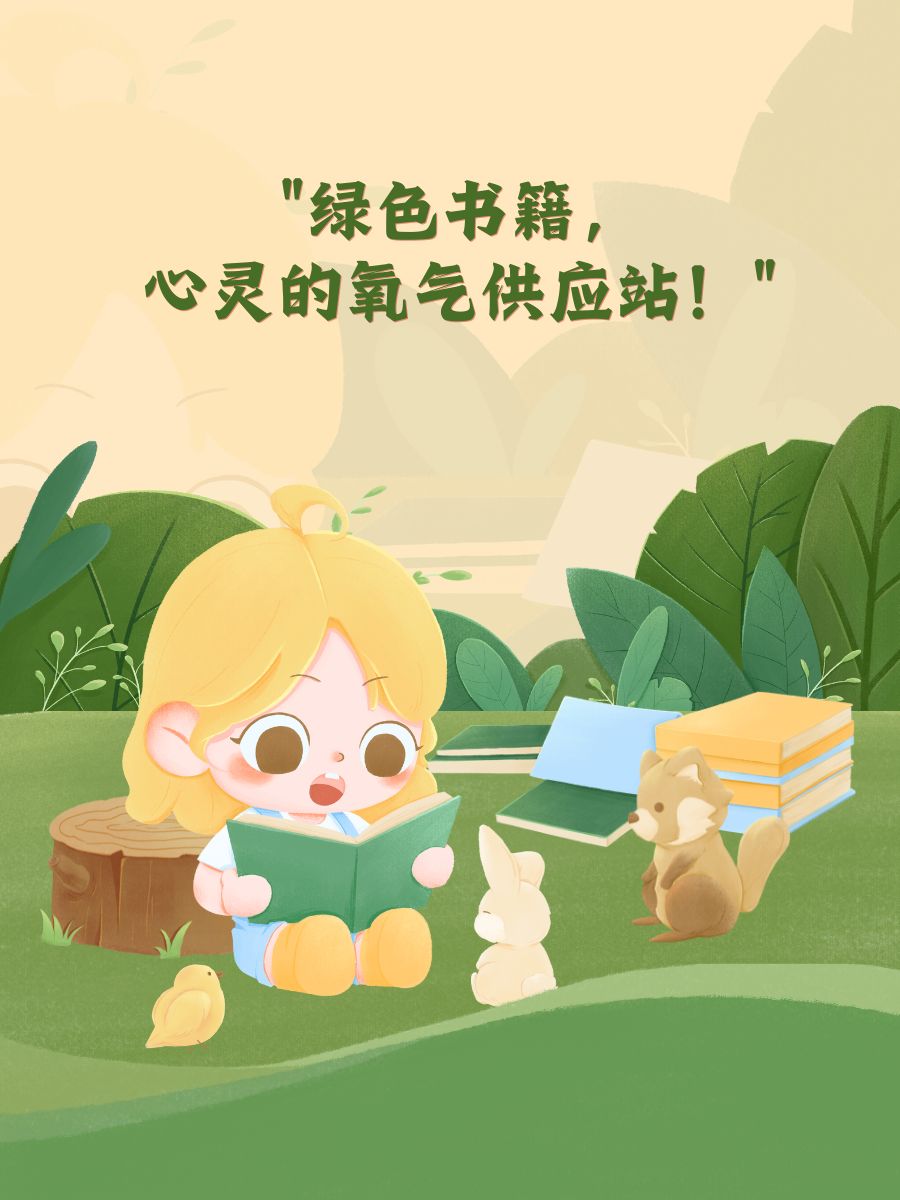 绿色阅读的名言警句 1,"绿色书籍,心灵的氧气供应站!