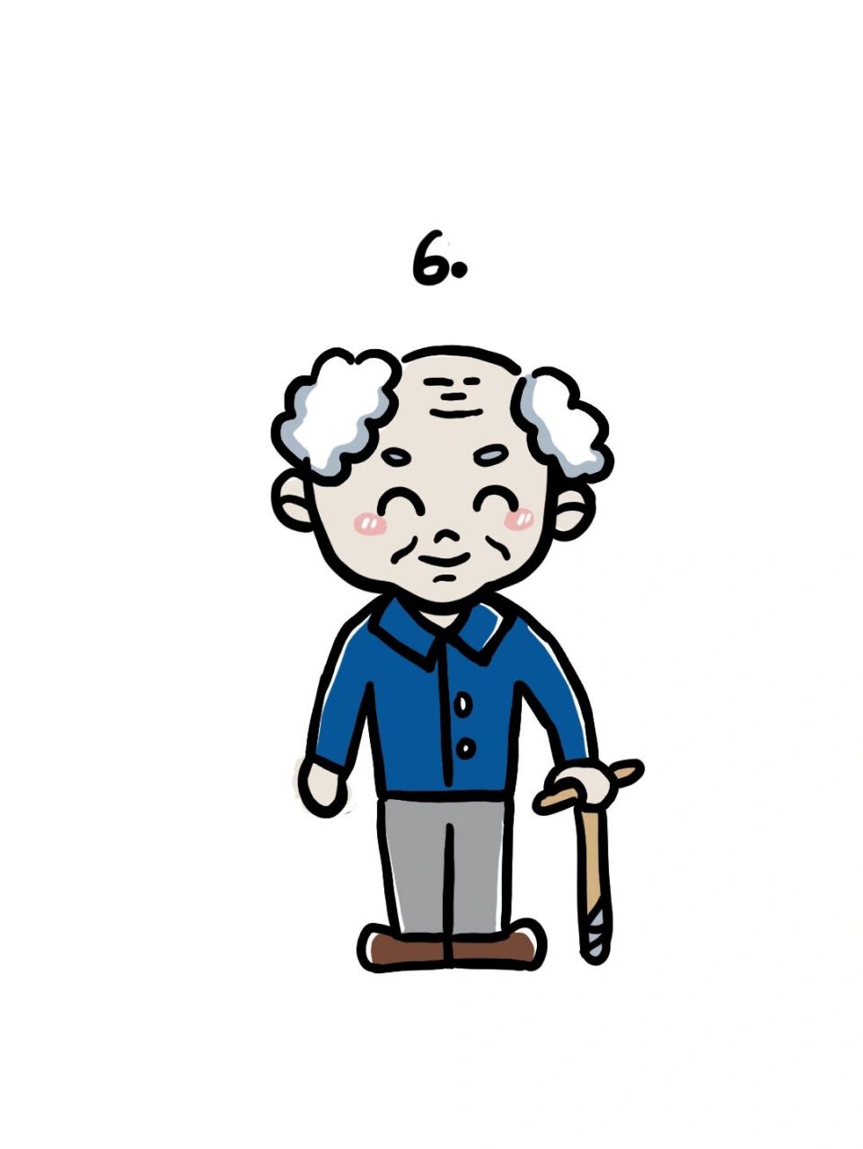 每逢重阳节,就会想起爷爷,不知不觉就想把一些生活物品画成可爱的简笔