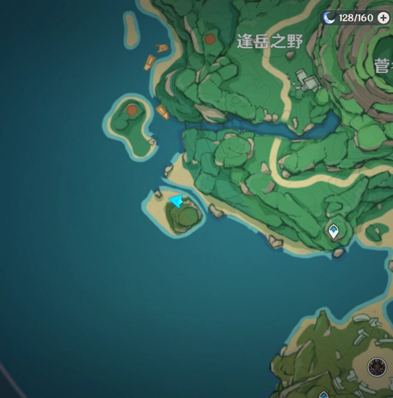 原神稻妻隐藏成就《七个字母》华丽宝箱(下)  ⑤第五块石板在图中的