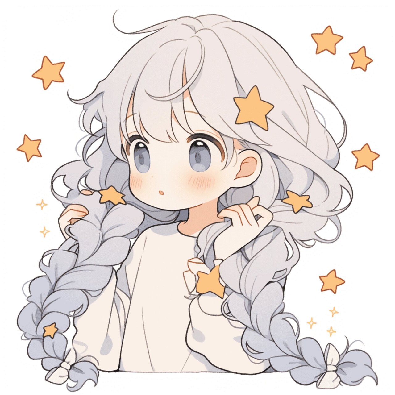 女生头像 | 摘星星的女孩