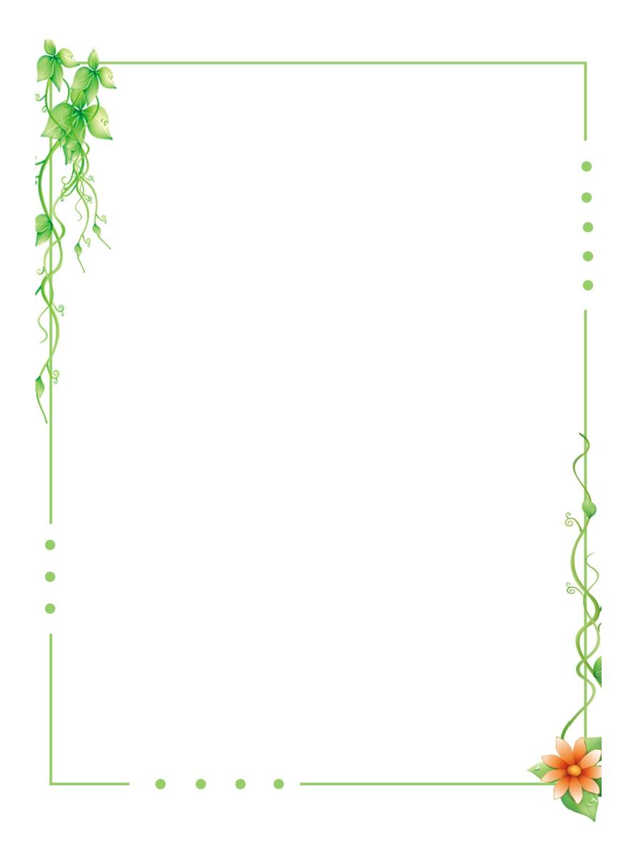 春天|绿色边框|素材