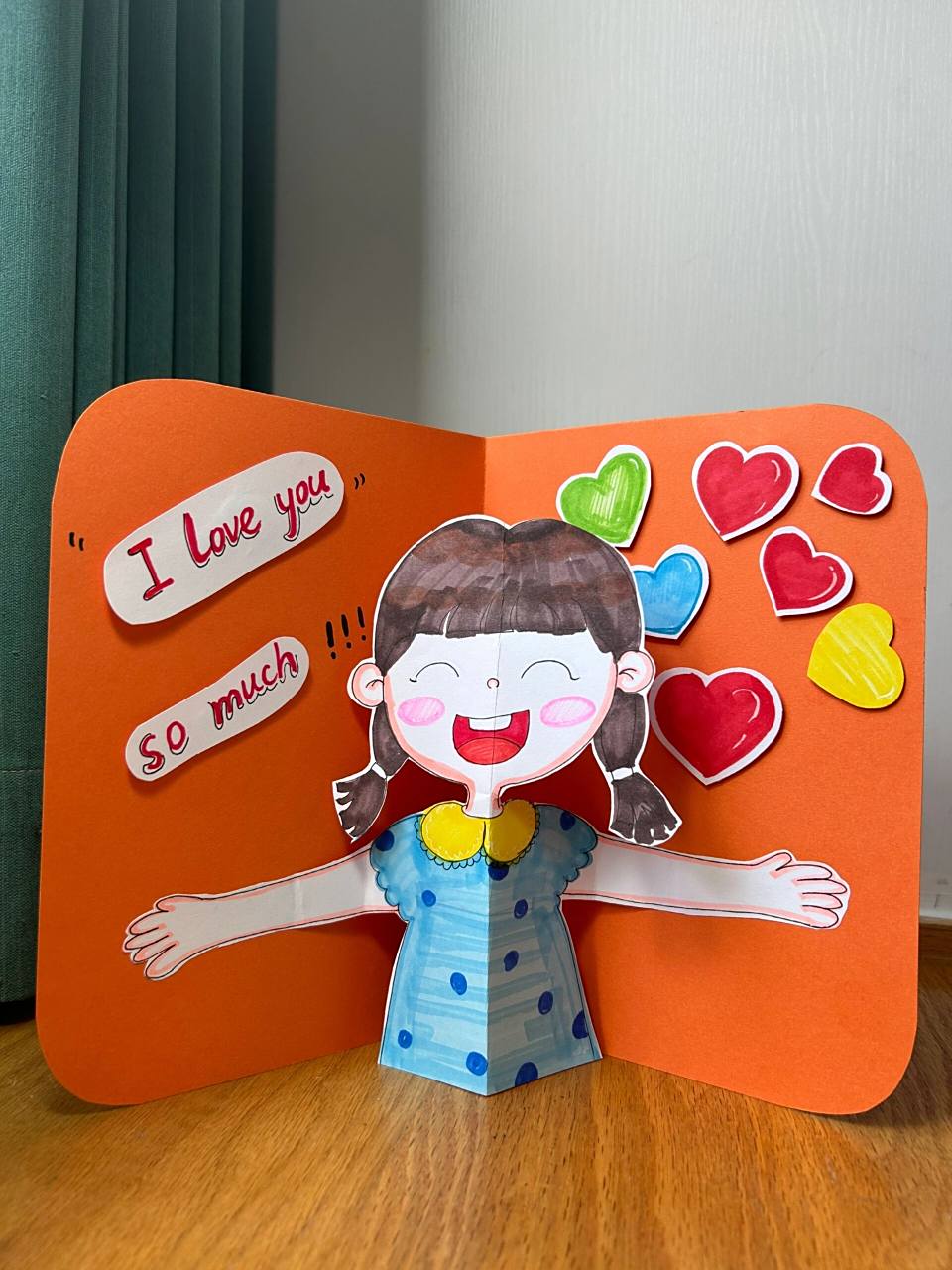 母亲节贺卡 创意美术手工立体贺卡简单教程 母亲节创意立体贺卡-女生