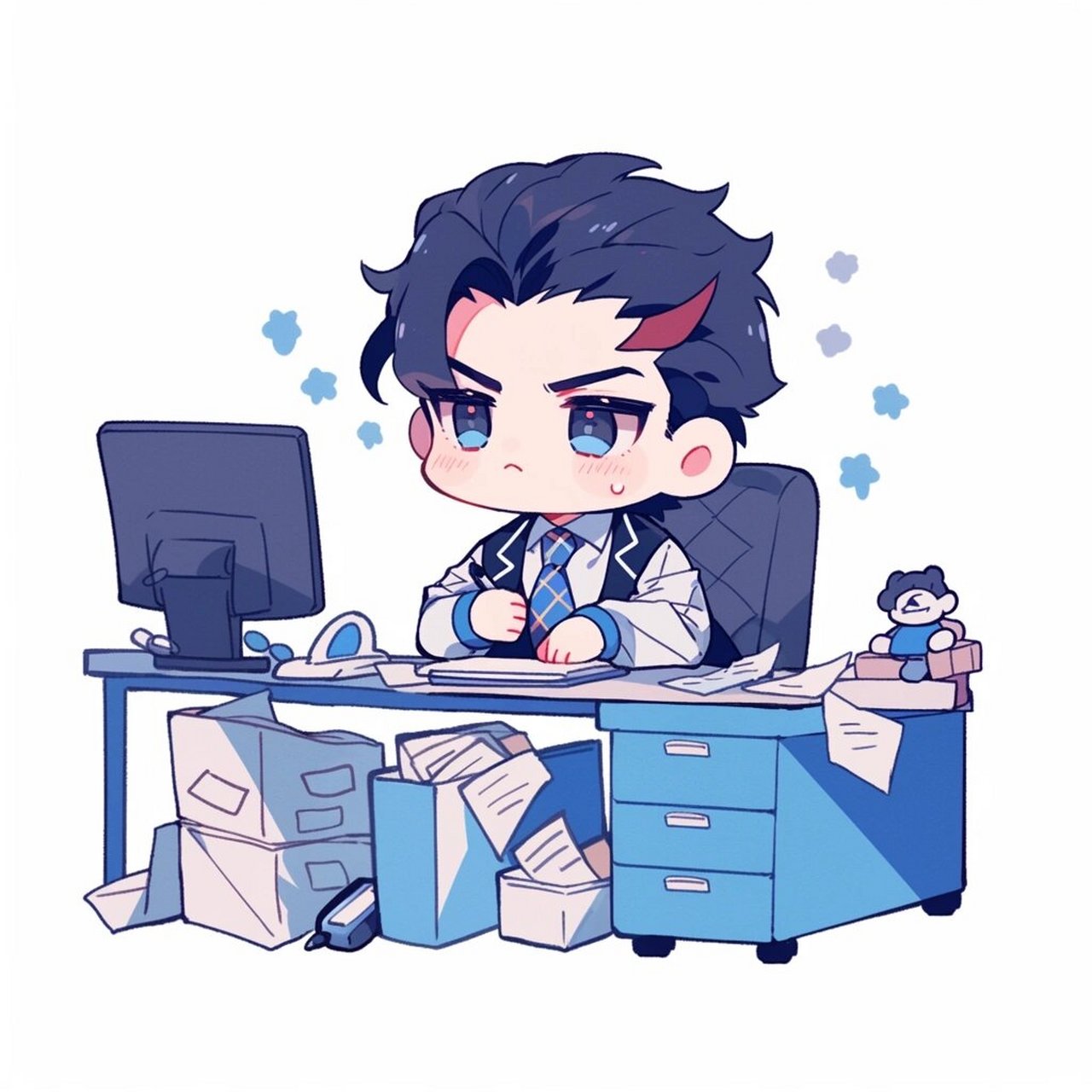 92职业头像第一弹|办公室文员|男