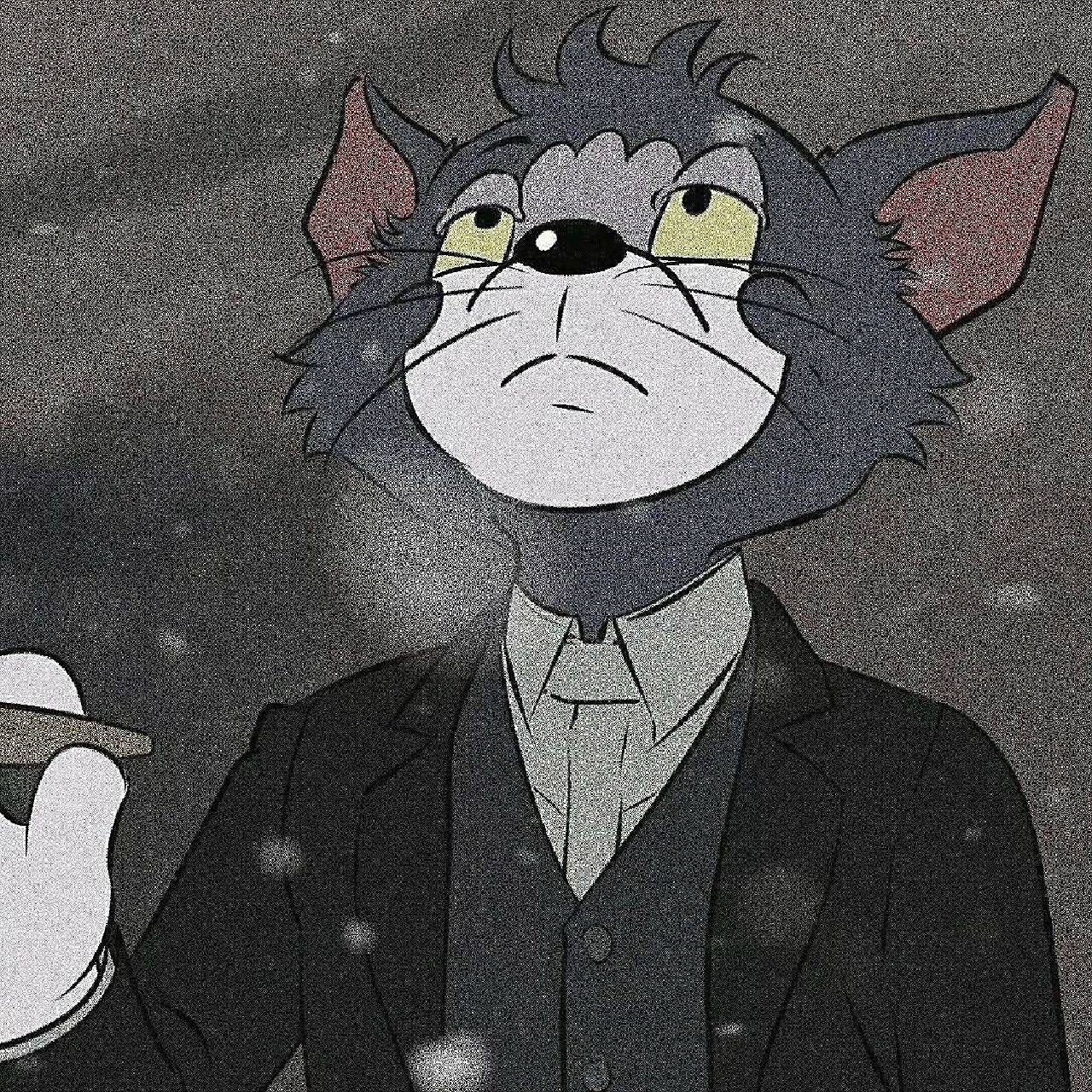 酷到没朋友的汤姆猫头像 汤姆:杰瑞我e一把 杰瑞:好的 汤姆:说永远在