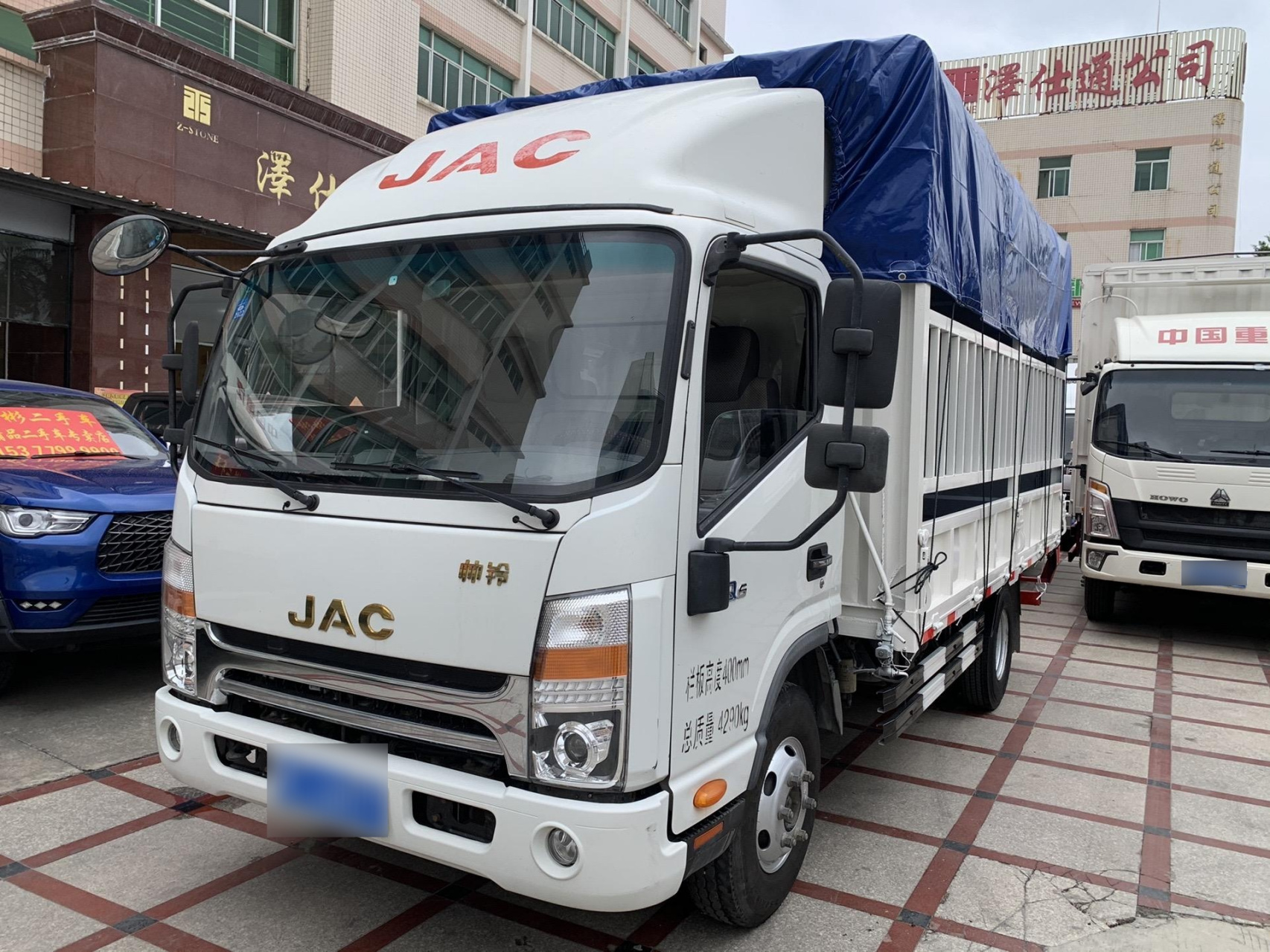 江淮帅铃q6  高栏货车 2019年4月上牌,国五 152马力发动机,长4.