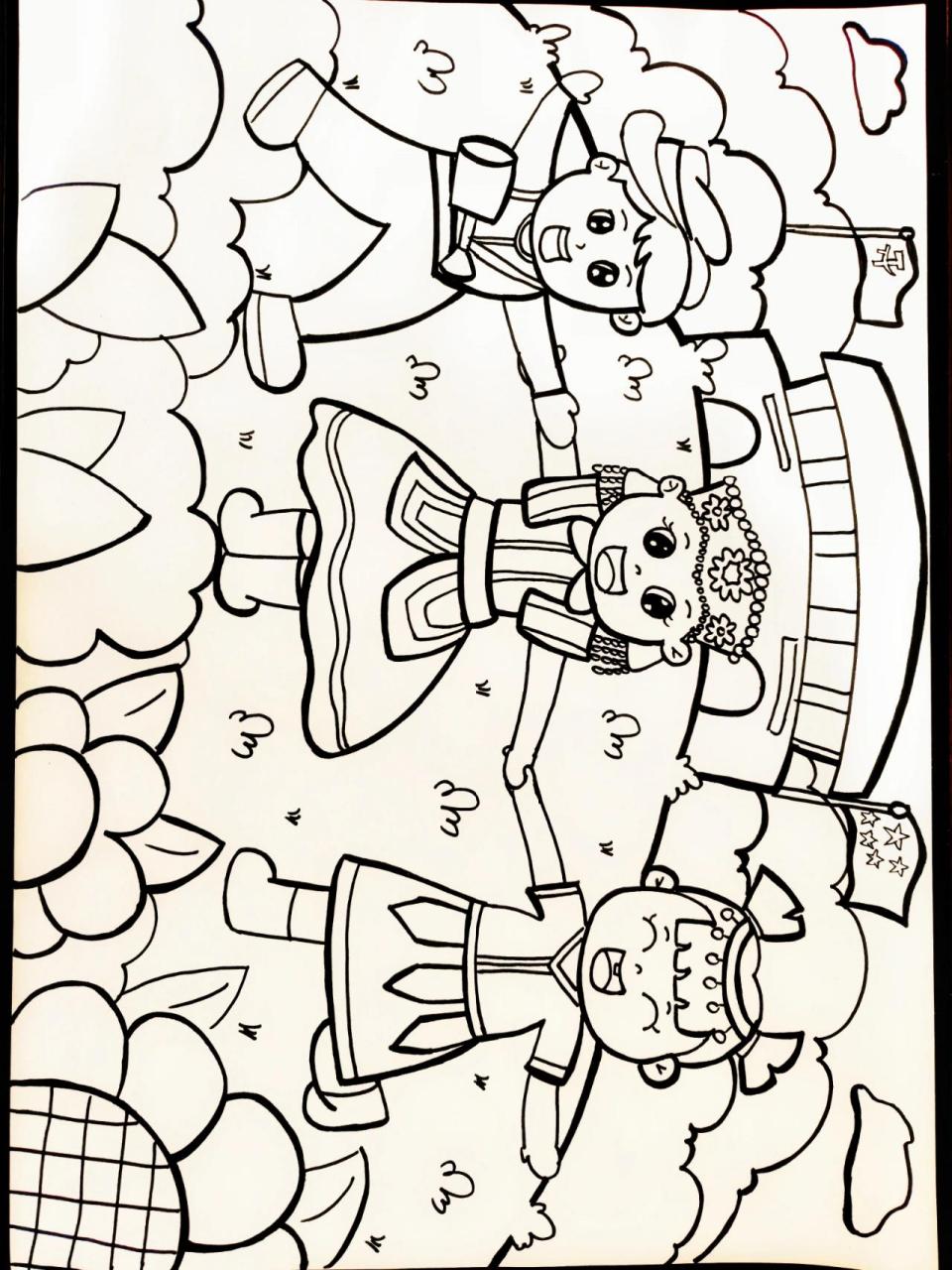 民族团结一家亲 简笔画      民族团结一家亲,同心共筑中国梦9899