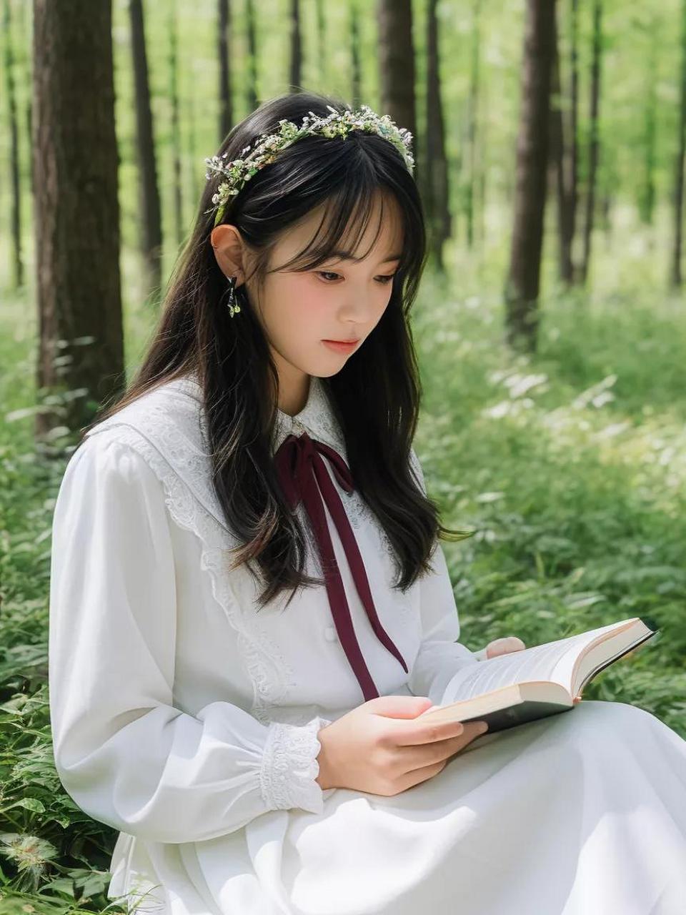 读书的女孩最可爱女孩 清新邻家美女 高清美女