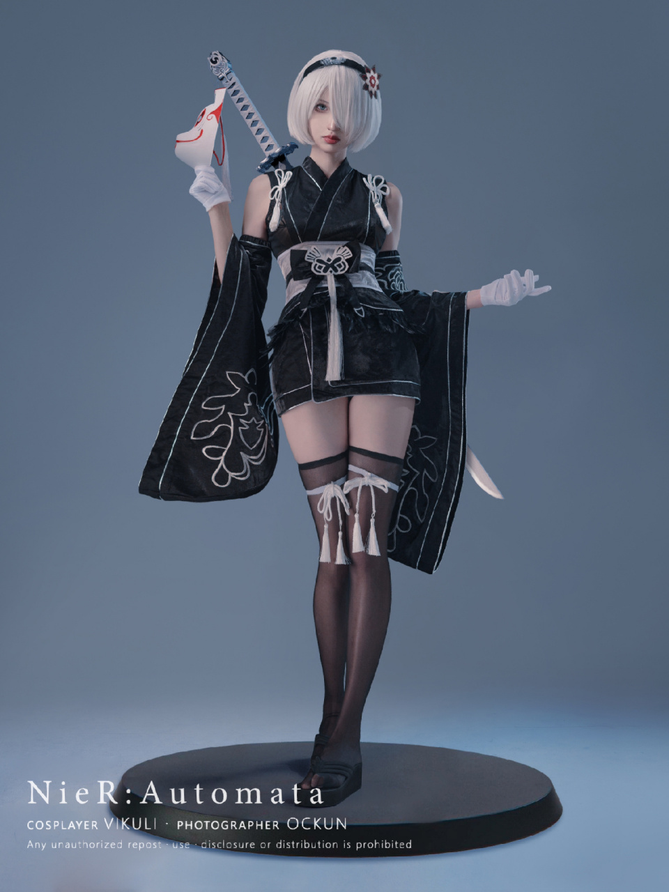 伪装成手办的第34天 尼尔 2b 和服 给2b手办穿新衣服啦!