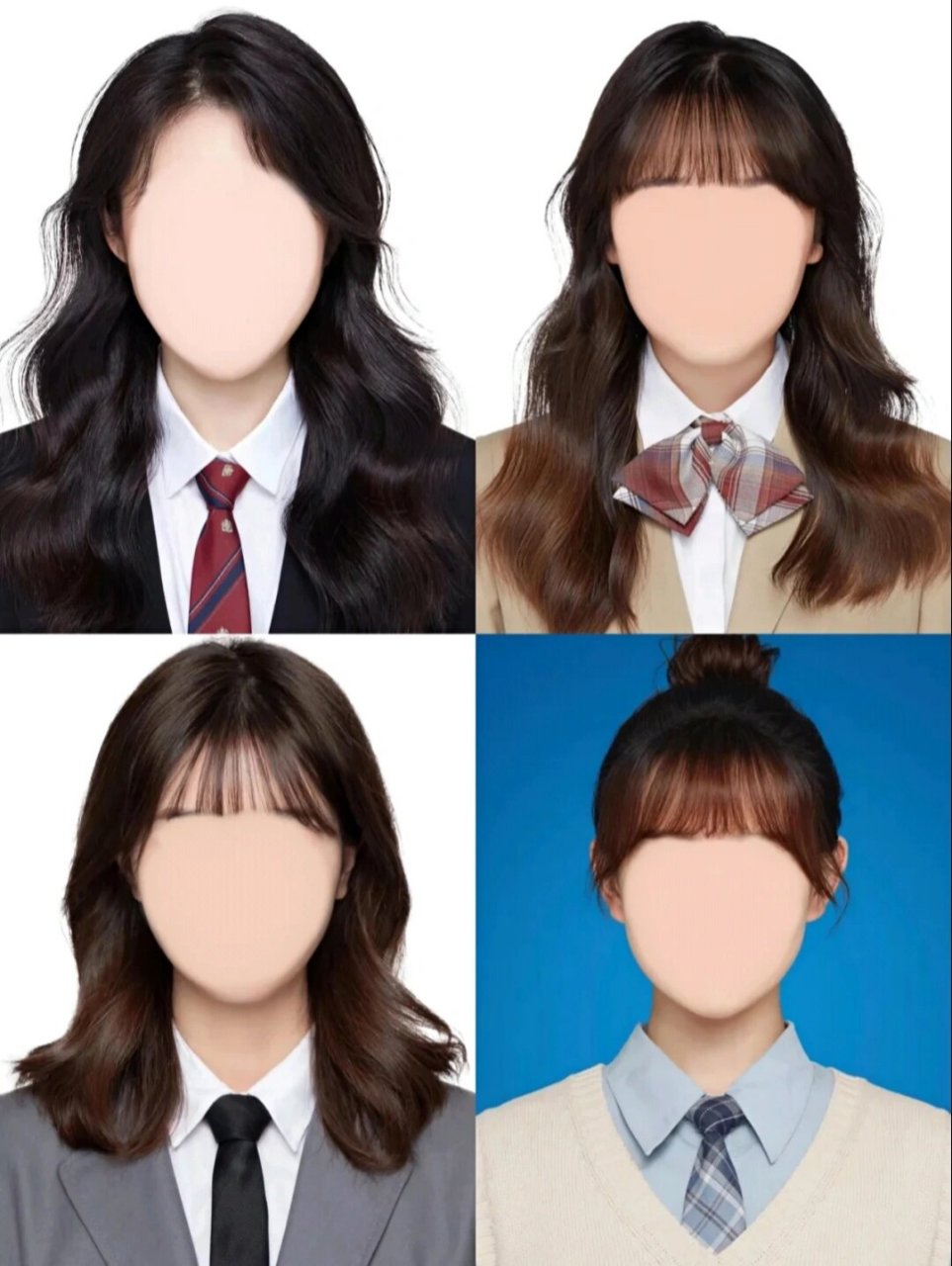 证件照精修(换脸)(换头)(换衣服) 证件照继续接单 模板 可 自取哦