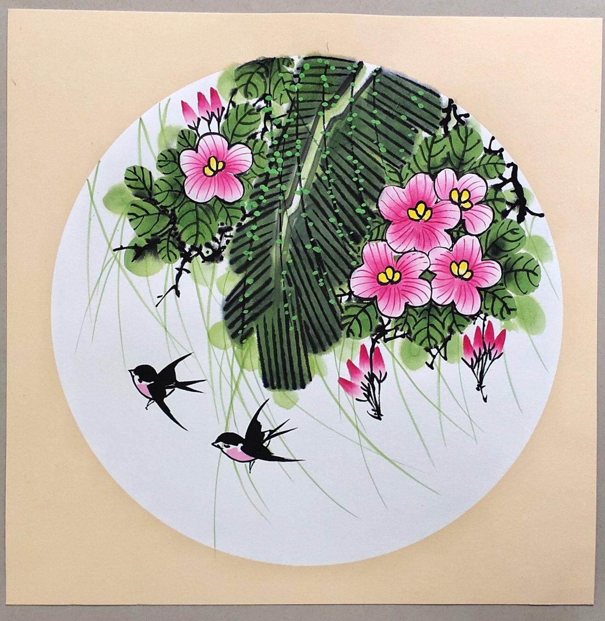 国画花鸟《芭蕉叶》 画画打卡,国画花鸟《芭蕉叶》