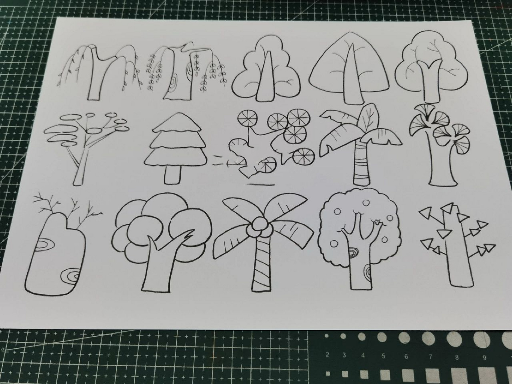 【幼师考编】儿童画树木树叶的画法 最近给大家整理了一些素材,可以