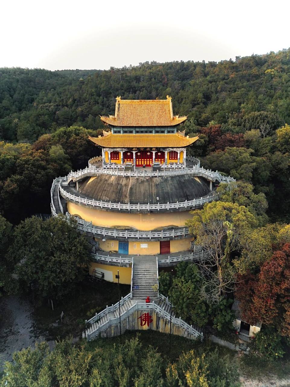 南京一处远离市区的隐秘古刹|南京航拍 91:无想寺 	 无想寺始建于