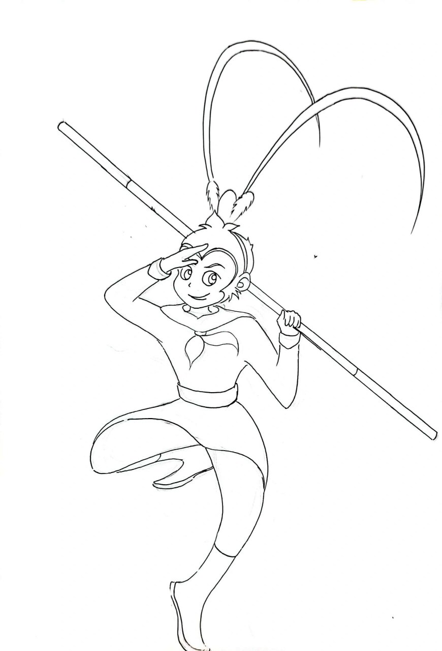 原创动漫人物 齐天大圣简笔画 原创动漫人物 齐天大圣简笔画