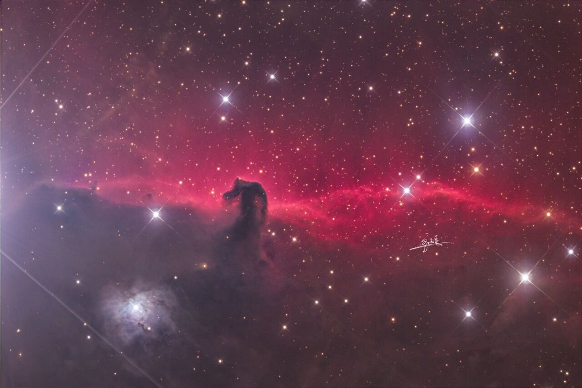 深空摄影|天马行空|ic434 马头星云 马头星云是地球天空中最著名的星