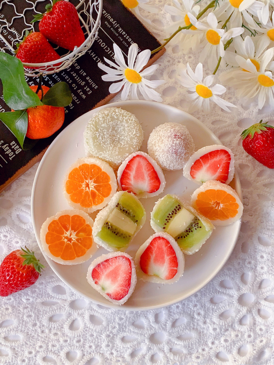 免烤箱7515软糯香甜的水果大福糯米糍7515一次成功好好吃