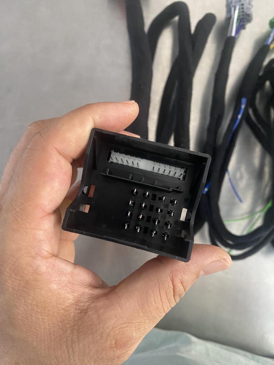 大众187a187b无损加装蓝宝456功放4进入8出专用线,功放线束1.