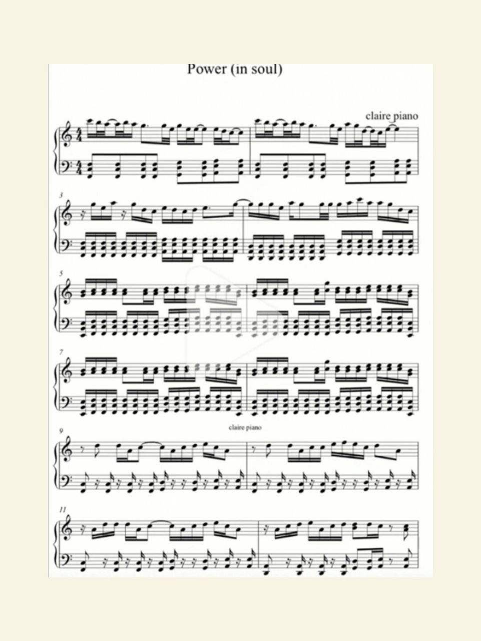 power钢琴谱 [害羞][害羞]