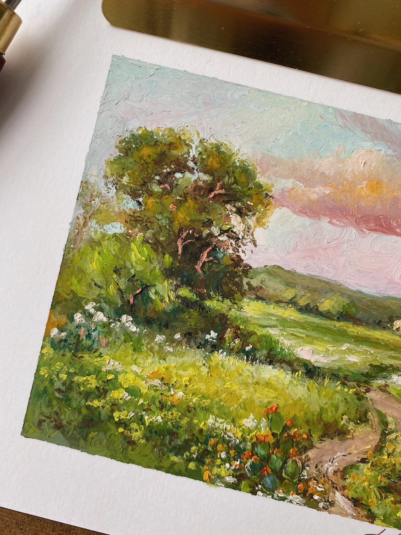 油画棒|自然之歌 临摹印象派96附步骤图