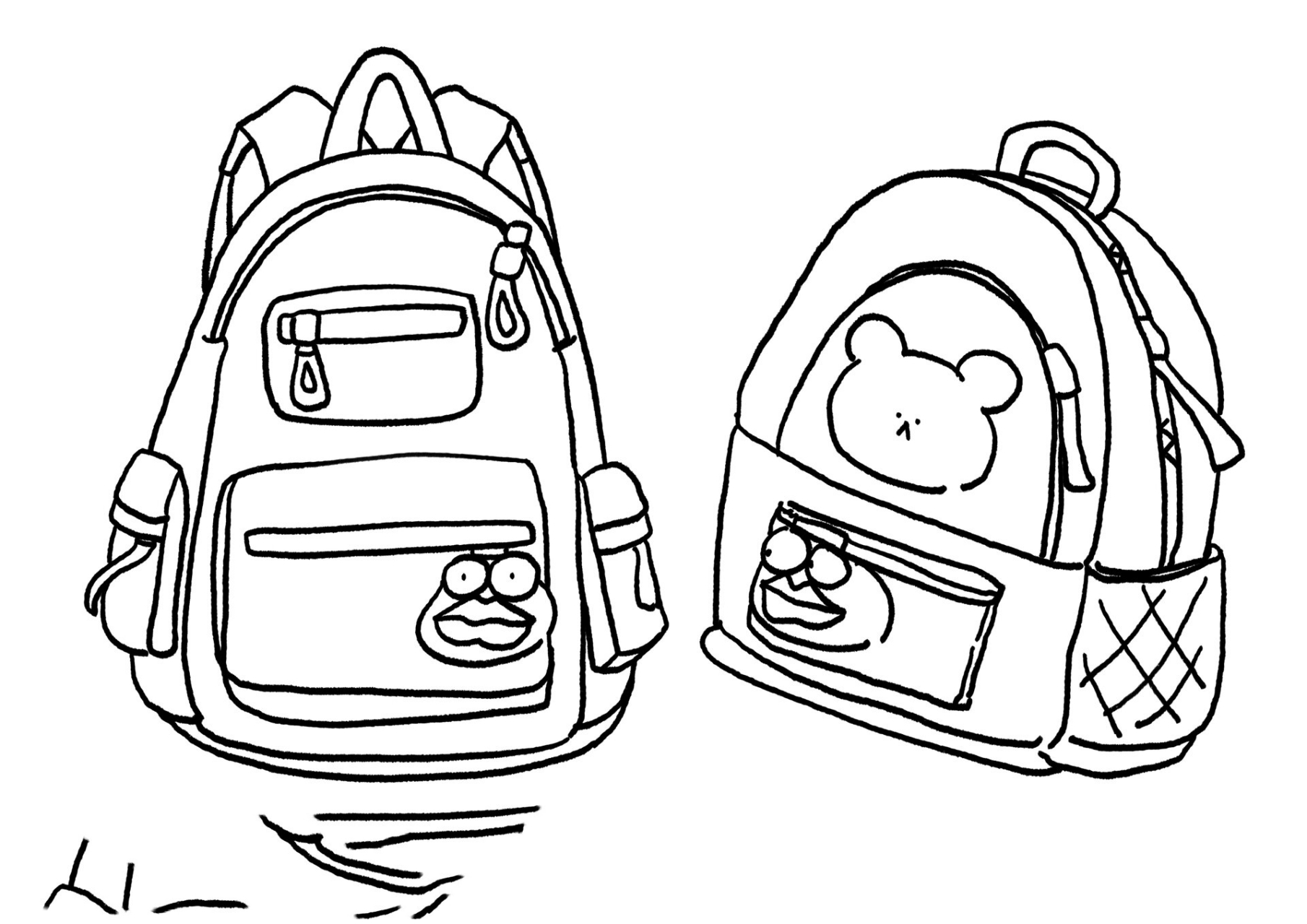 文具篇|书包手抄报素材绘画|带线稿颜色a4 这个是文具篇章,后期会每天