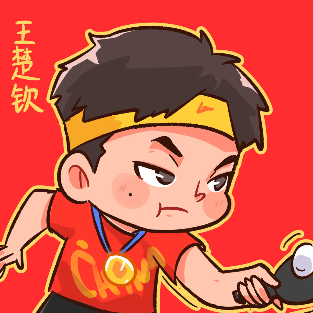 手绘q版奥运冠军|第6金05