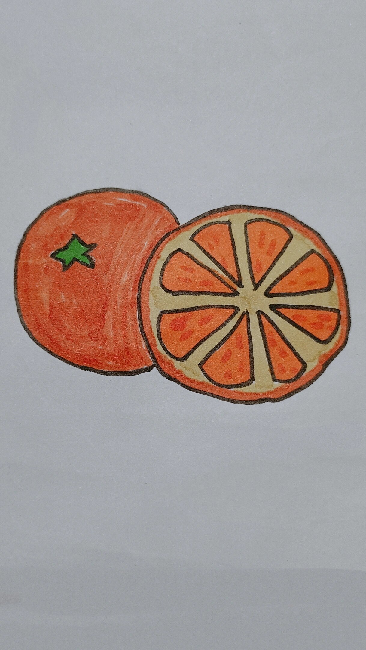 橙子简笔画