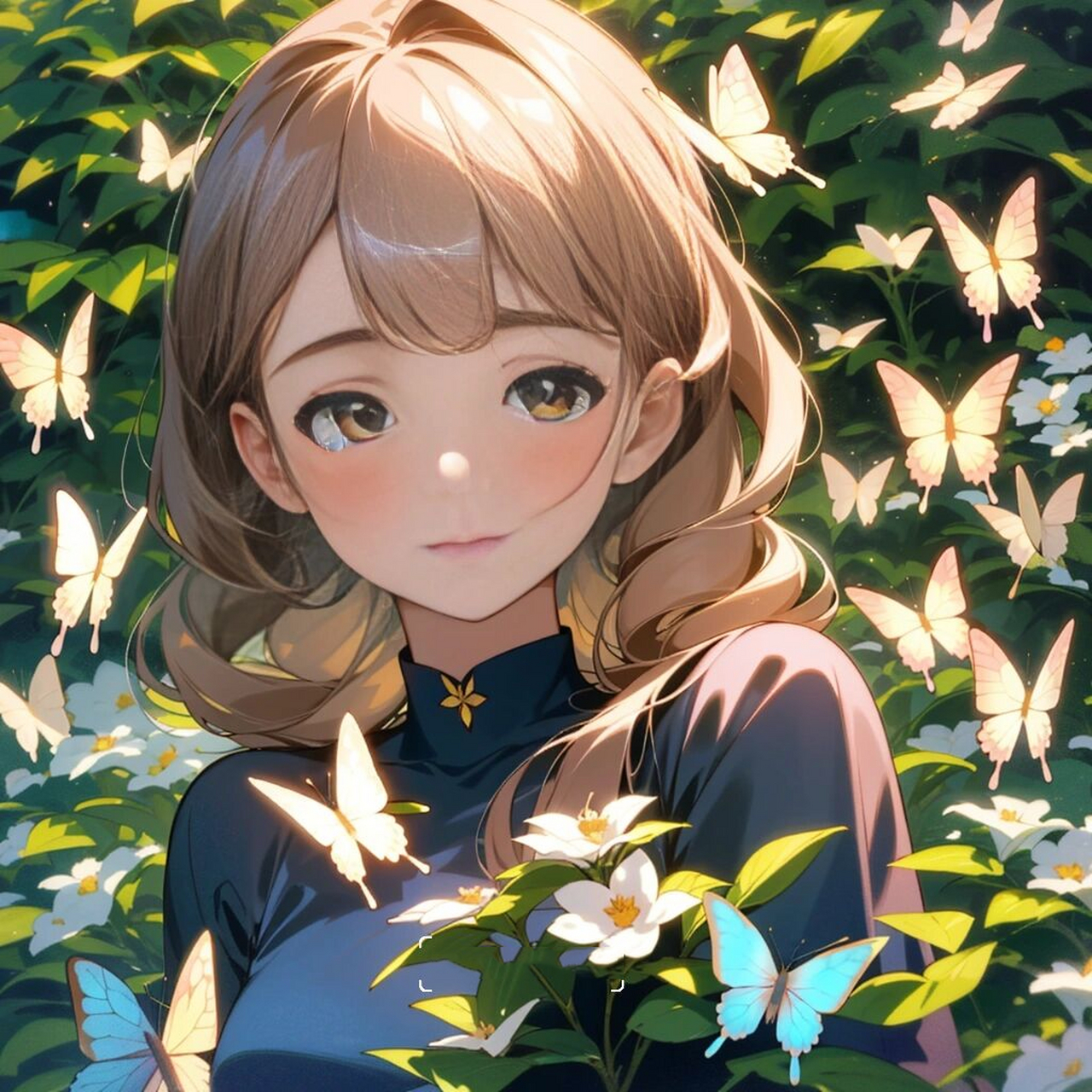 小众唯美森系治愈动漫头像女7815