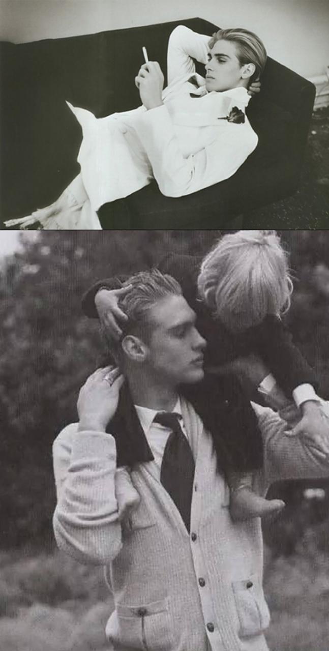 法国超模jeremy dufour拍摄的一组以教父为灵感的宣传片