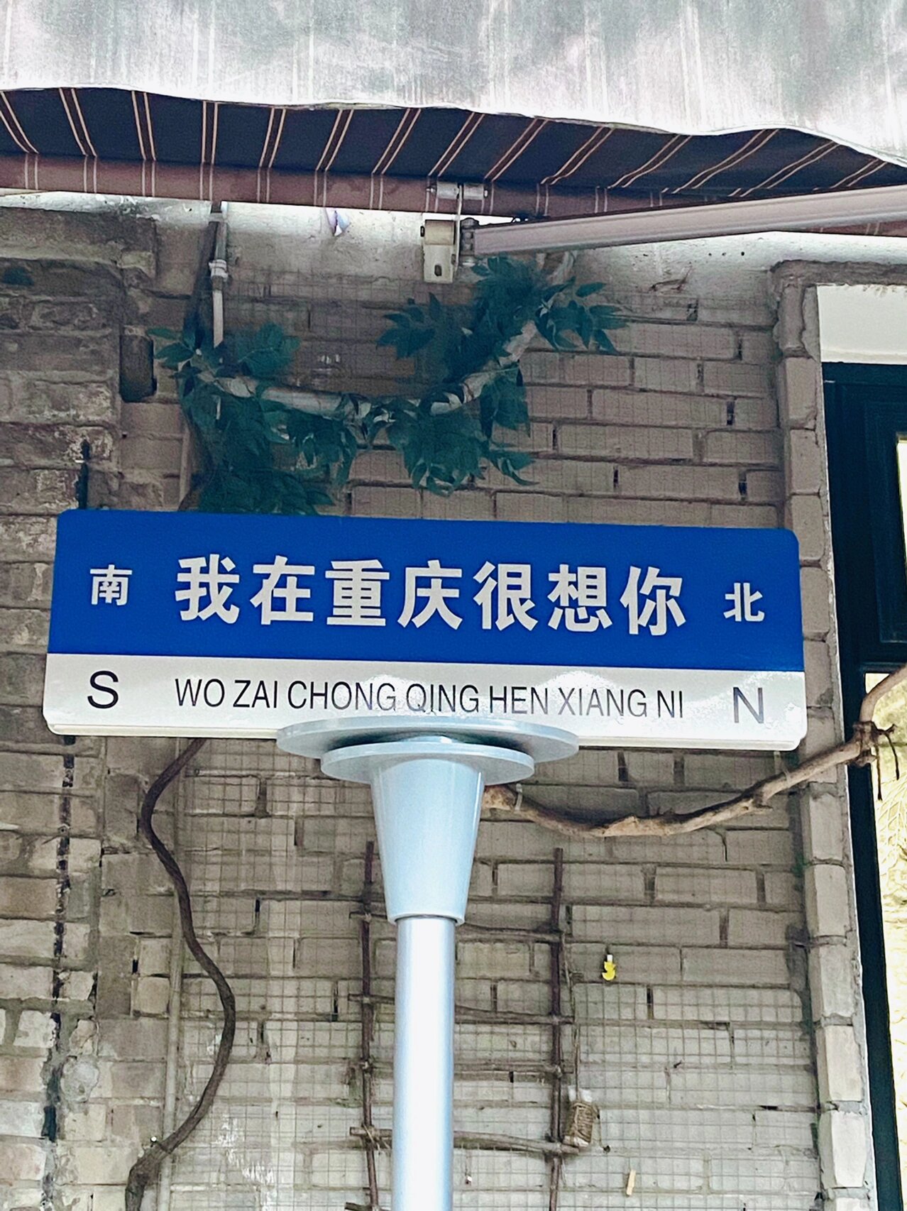 我在重庆很想你 | 时代少年团同款拍摄地 "我在重庆很想你"这块路牌