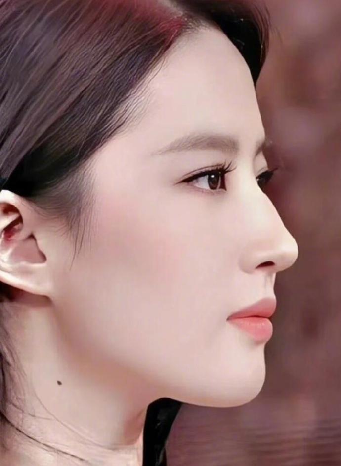 说到驼峰鼻,第一反应就是刘亦菲,她的气质和颜值与这种独特的鼻型完美
