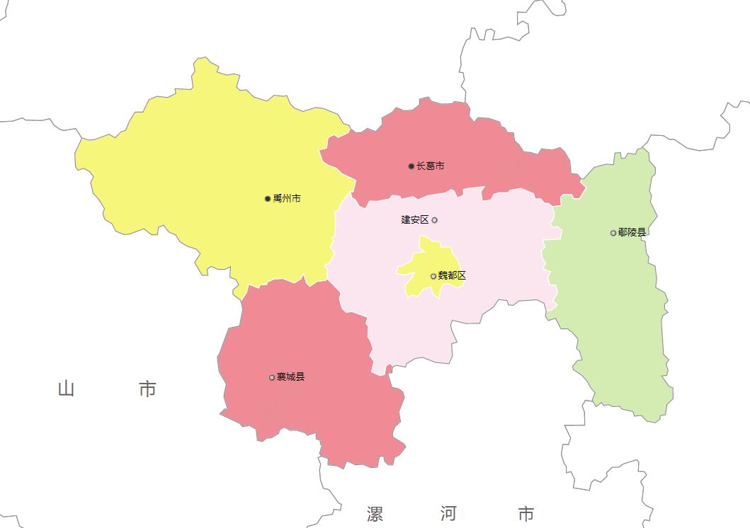 许昌地区地图图片