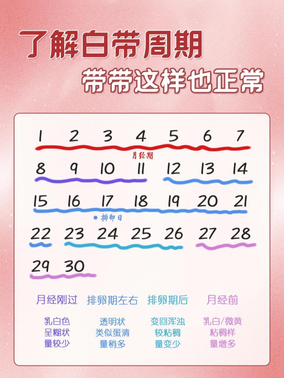 77白带周期要了解 92嫤养姐妹团,开聊啦…… 	 你有没有为自己的