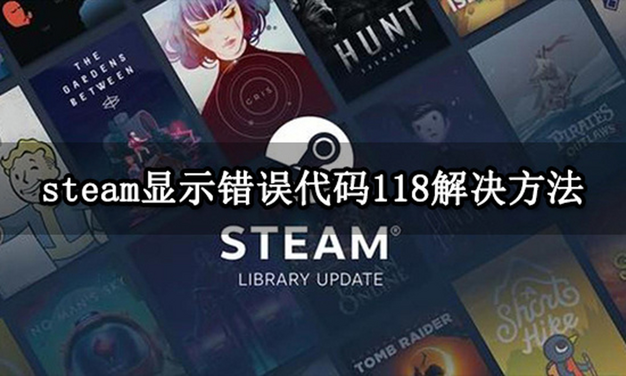 steam显示错误代码118 商店报错进不去 steam显示错误代码118是很多