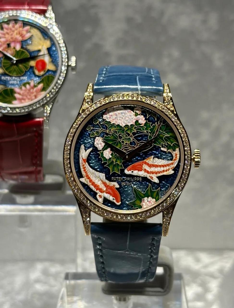 精品欣赏,百达菲丽2023钟表与奇迹珐琅彩表盘,每一年都会展出10枚左右