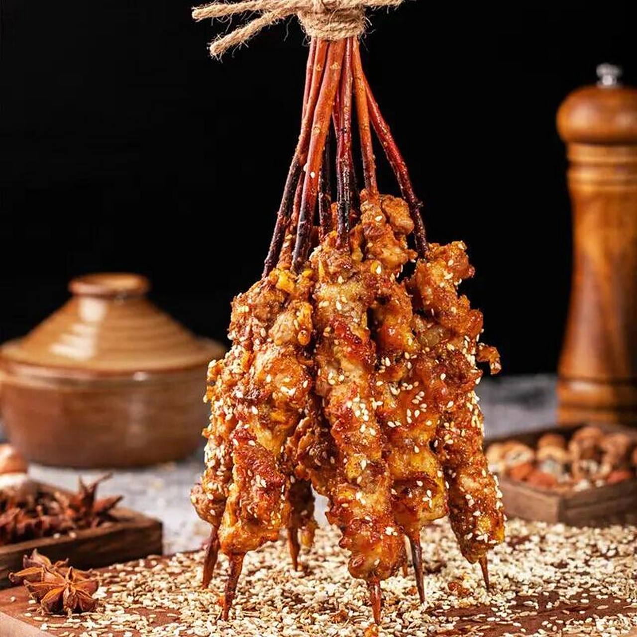 好吃方便预制菜 红柳羊肉串在家烧烤吧 盒马同款～红柳枝羊肉串91