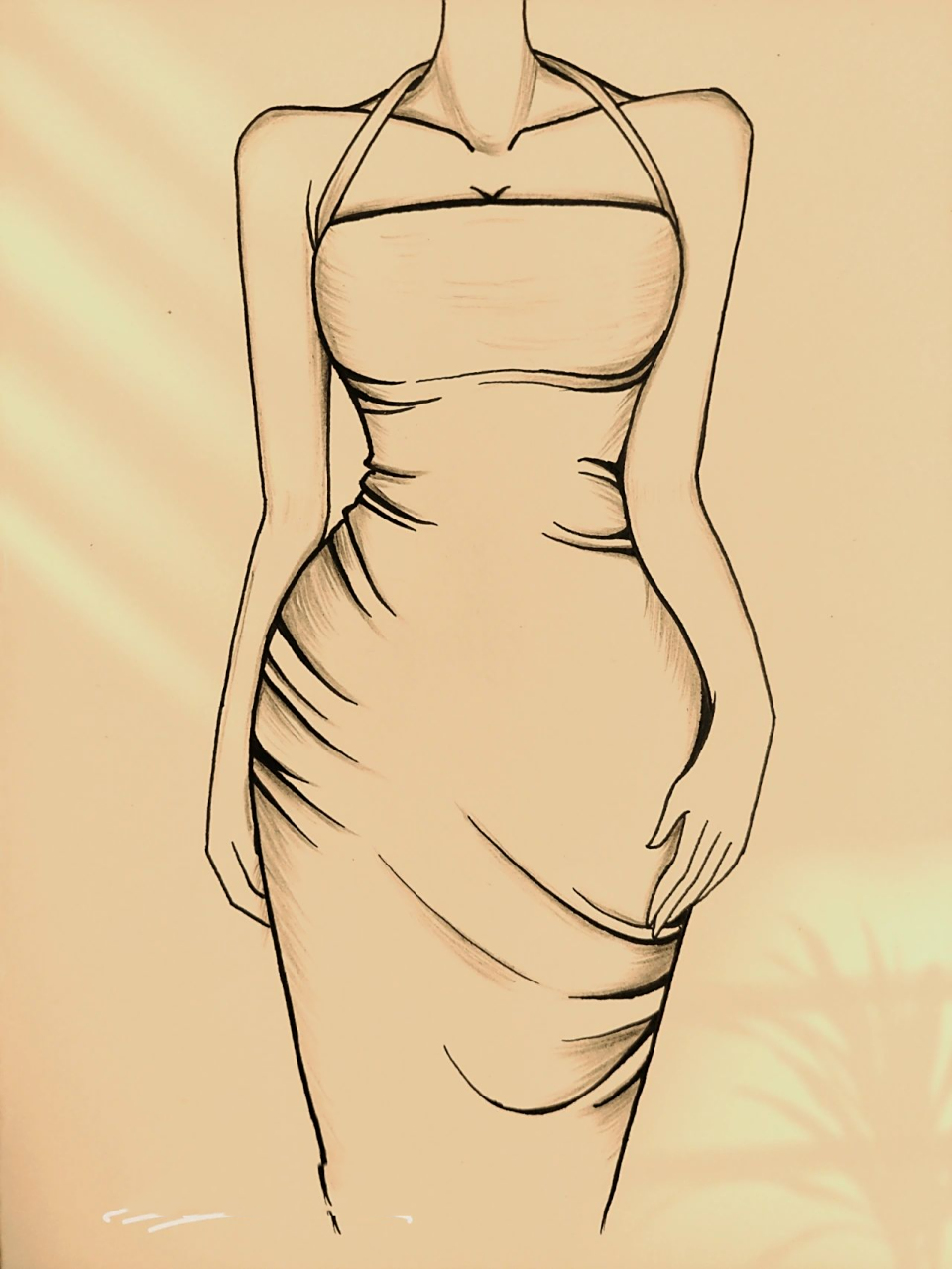 美女黑白简笔画#绘画教程31(附过程) 辣妹简笔画74绘画过程 宝宝们