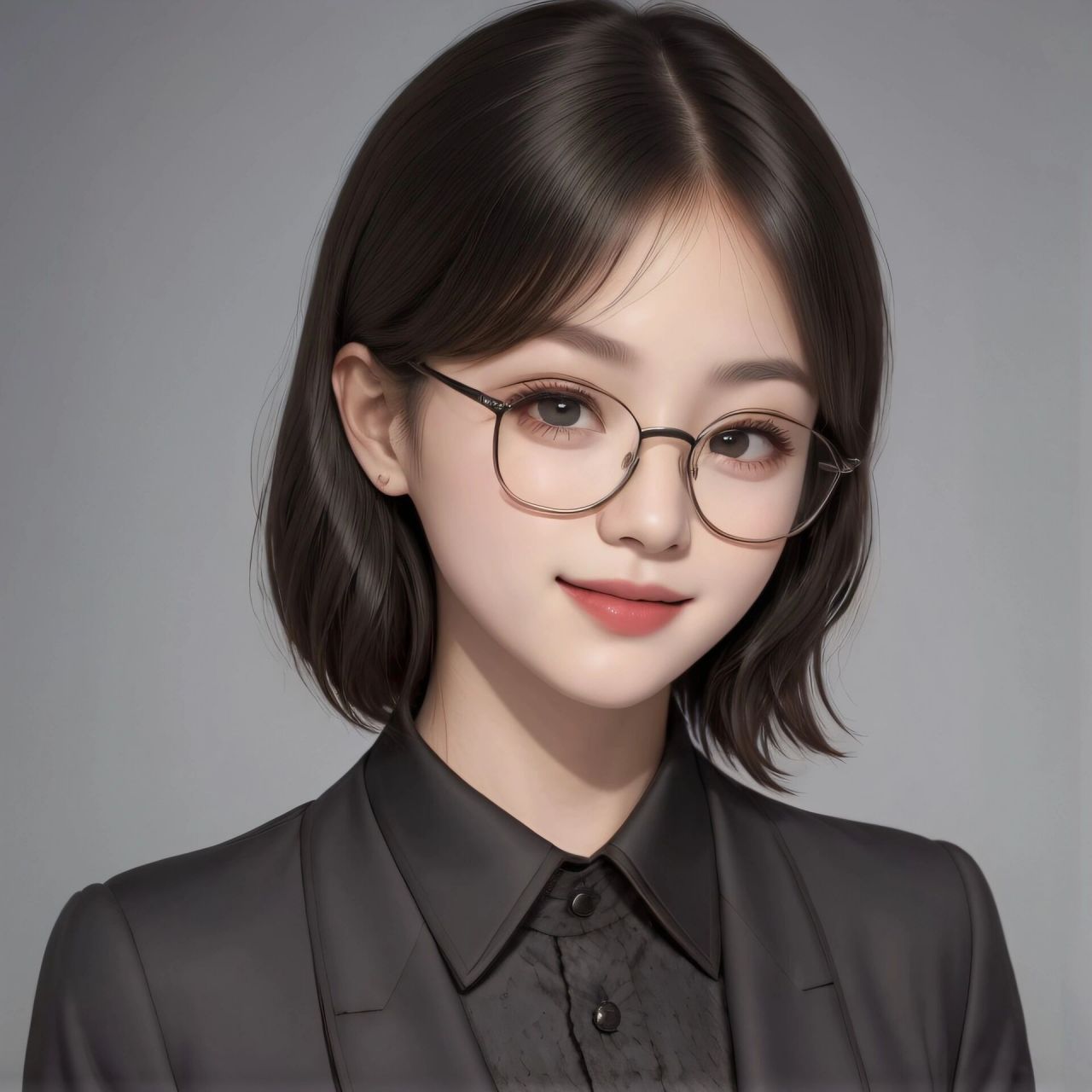 女生头像99996992正装系列(短发长发戴眼镜) 原图9315取