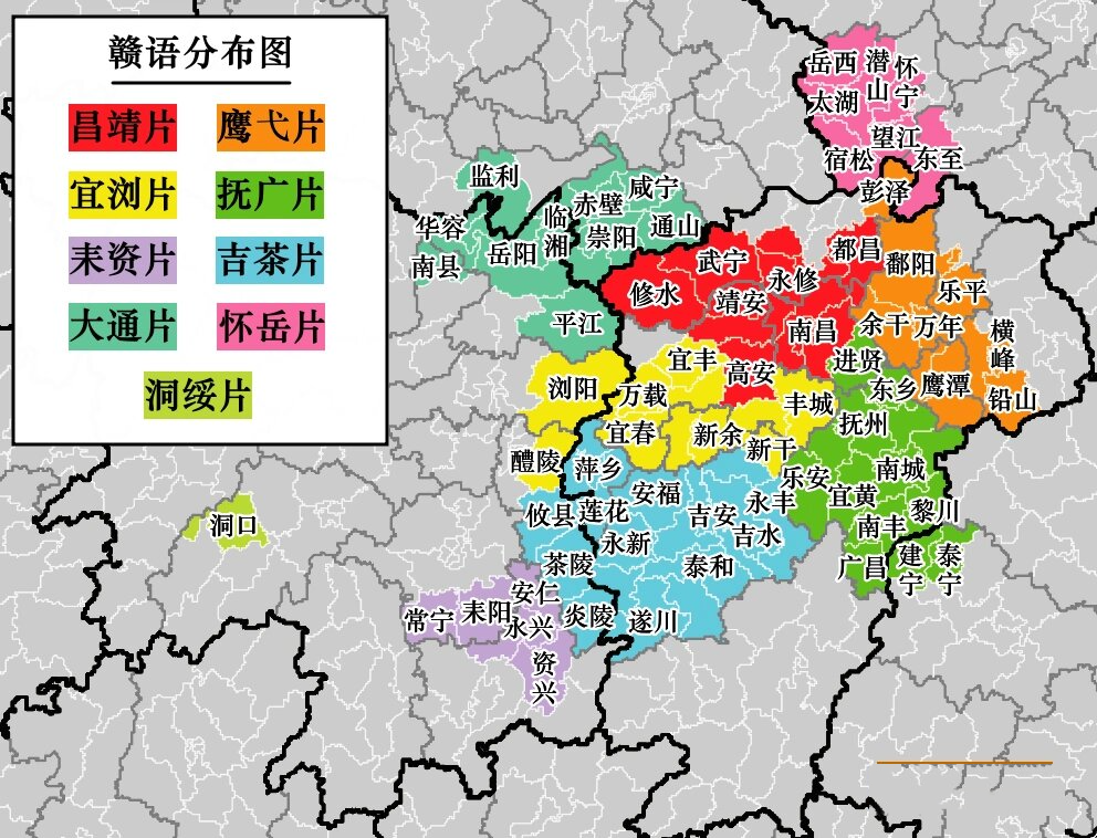 江西方言分布图图片