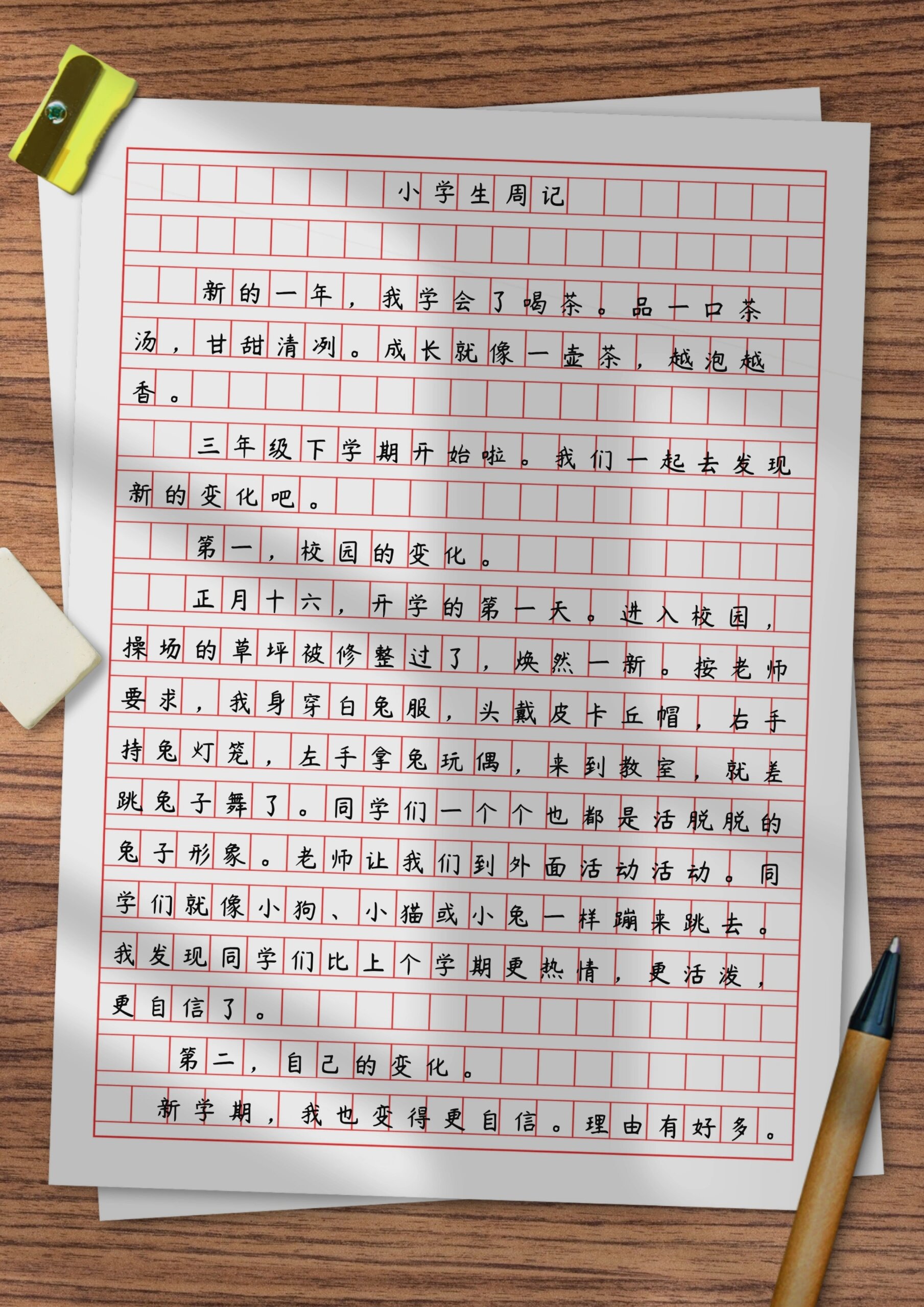 小学生人教三年级语文下册作文周记范文参考