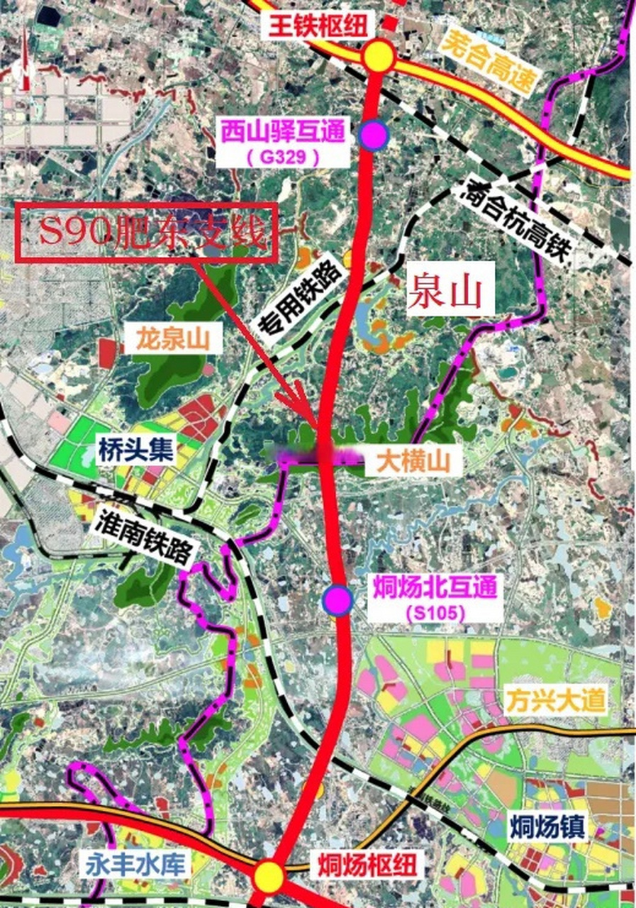 合肥东北部道路规划图图片