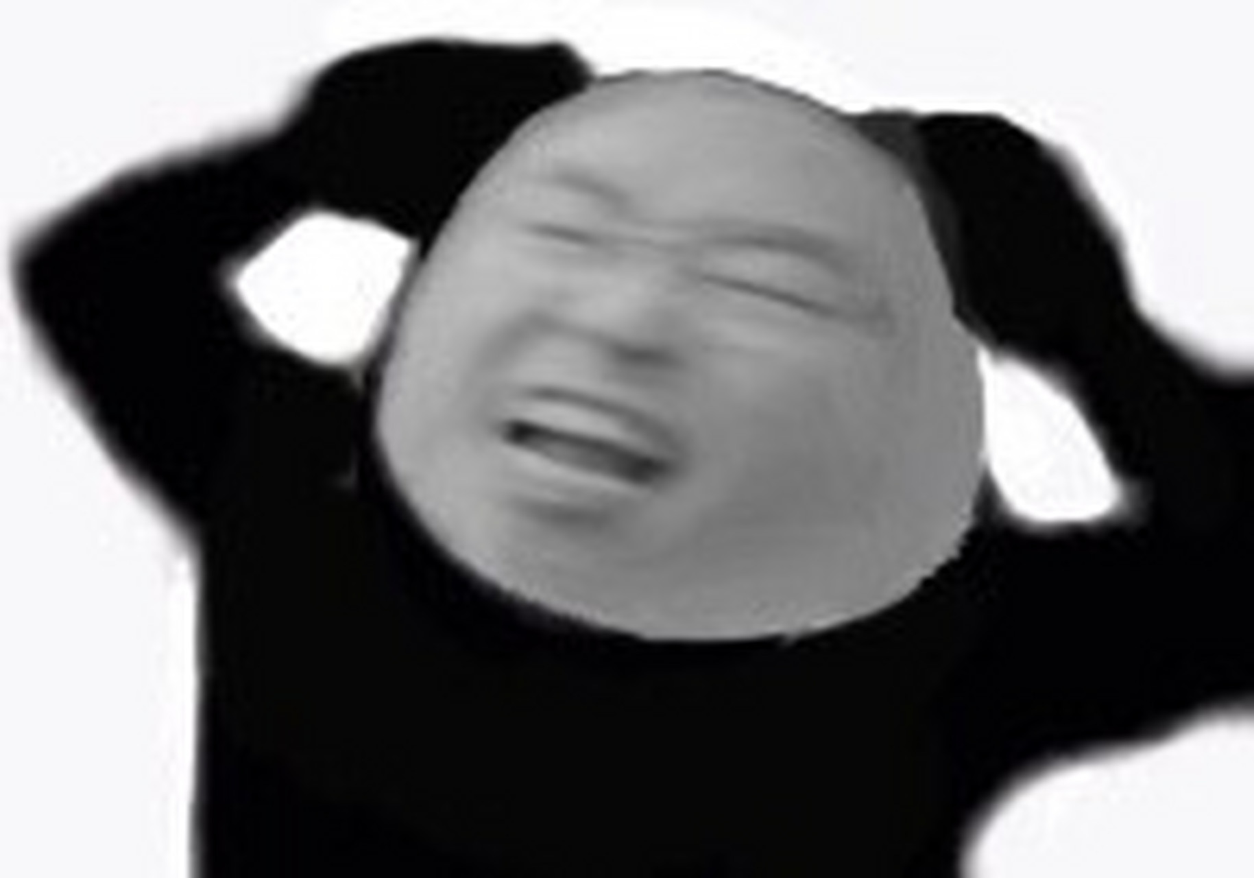 顶楼99蛋挞抓狂表情包 昨天发现这两个简直一模一样,然后就融合了