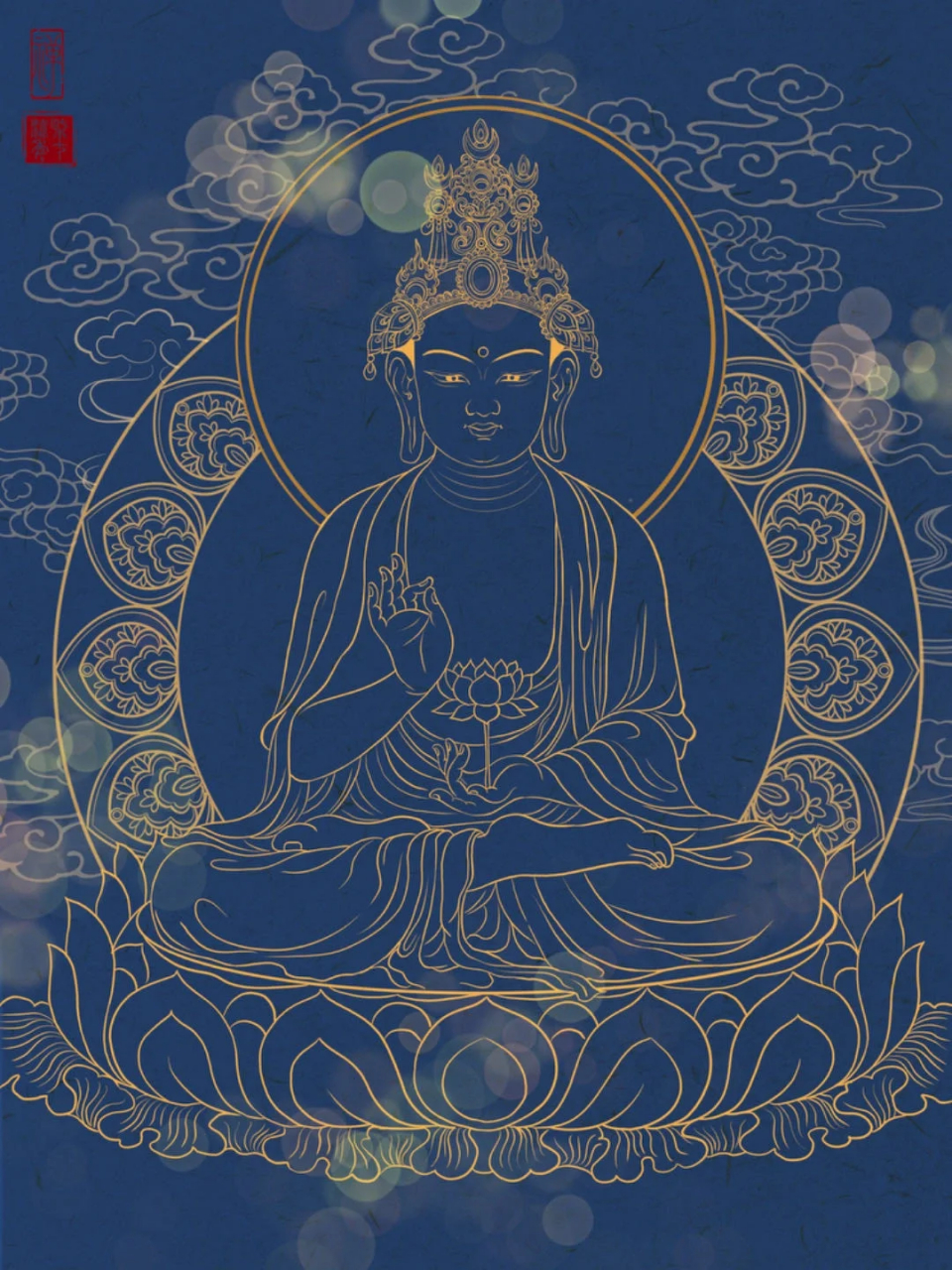 十二生肖本命佛-大势至菩萨 生肖马本命佛为大势至菩萨,大势至菩萨,是