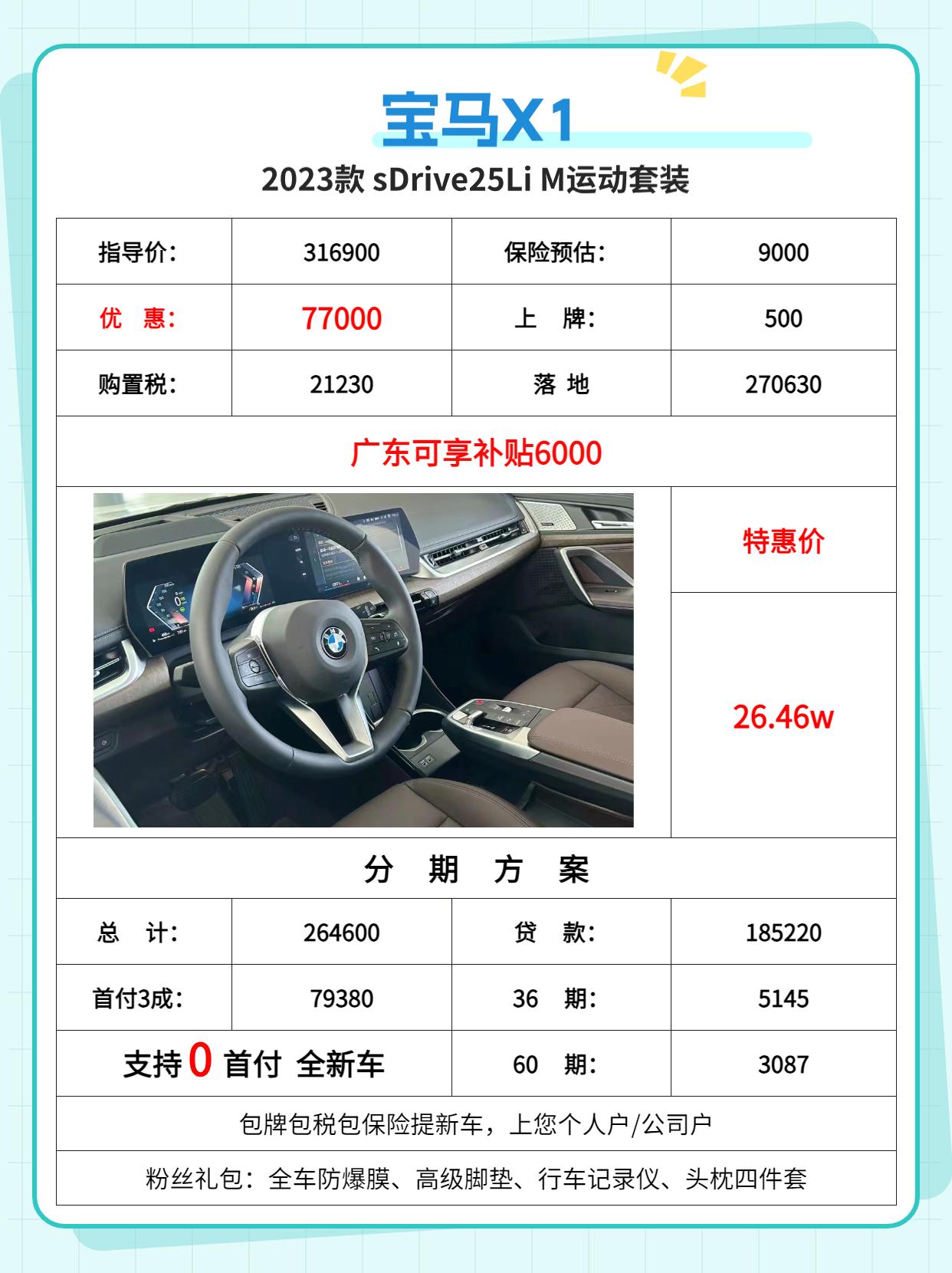 宝马x1 现车落地 这超低❗