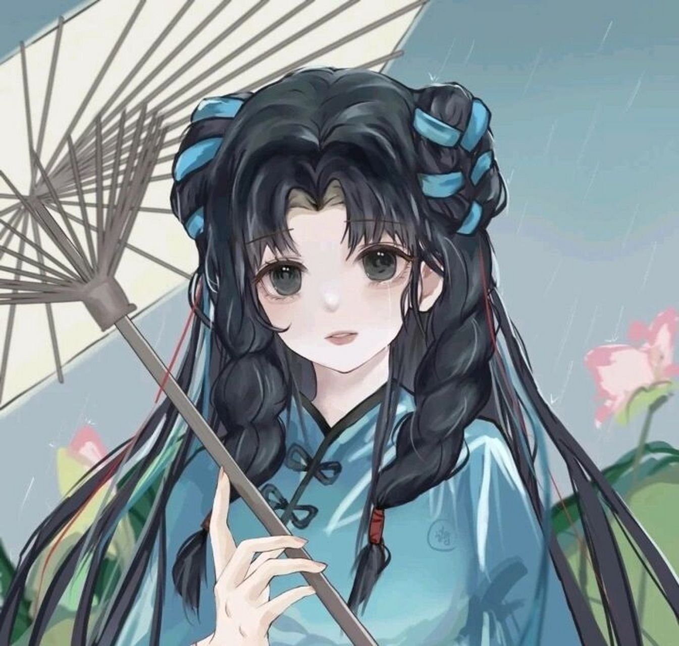 西施 诗雨江南头像 "二十四桥的月亮又照着谁的心事写作了无字诗行""