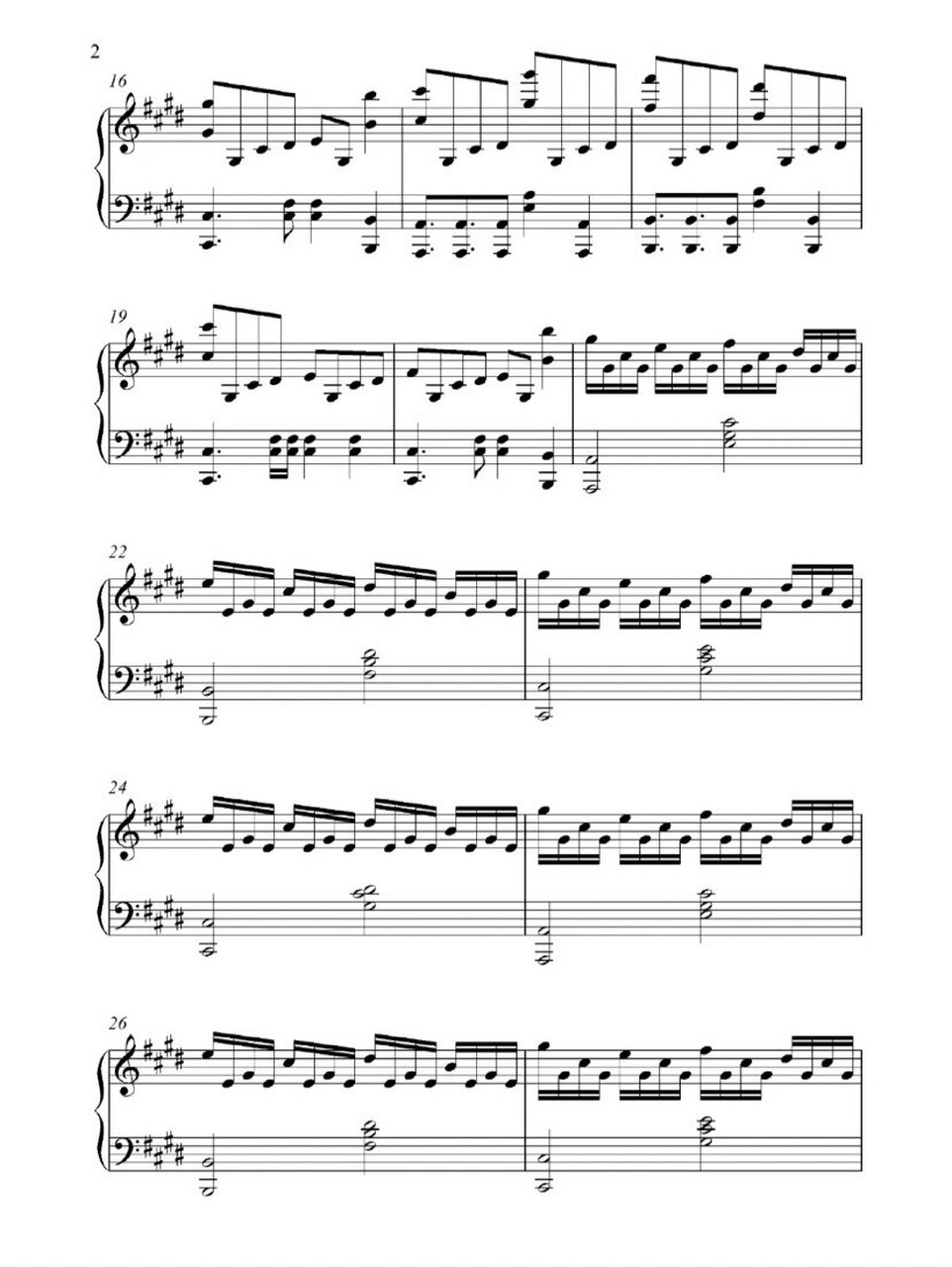 【collapsing world】钢琴谱🎹 《崩溃的世界》精简版钢琴谱来啦