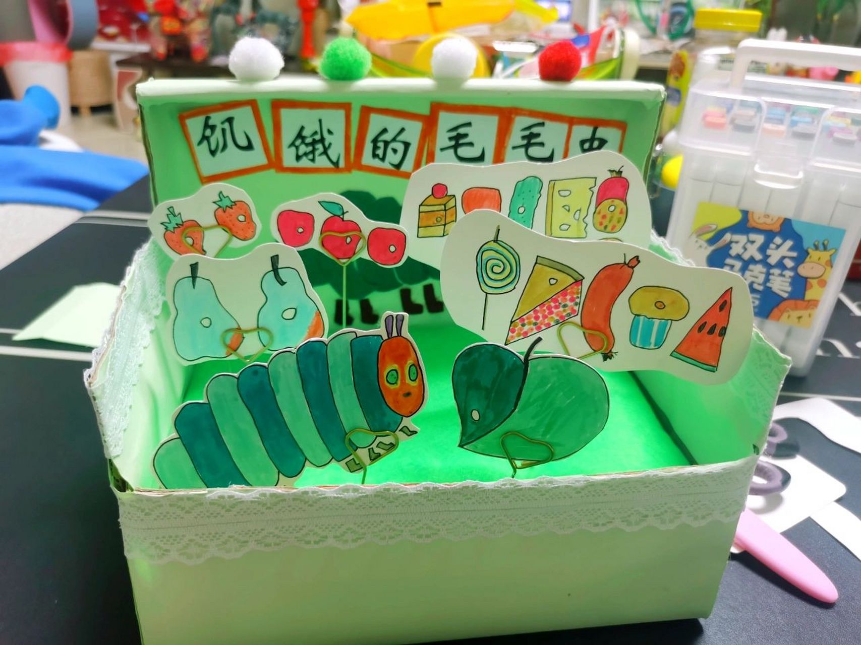 幼儿园手工制作(故事盒子) 故事盒子完工啦!