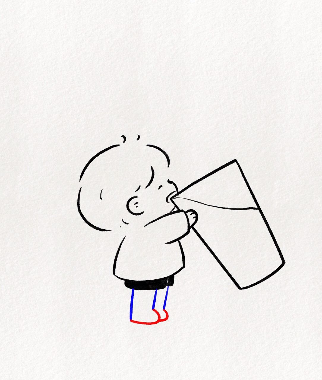 手绘教程:每天都要多喝水 手绘教程:每天都要多喝水!