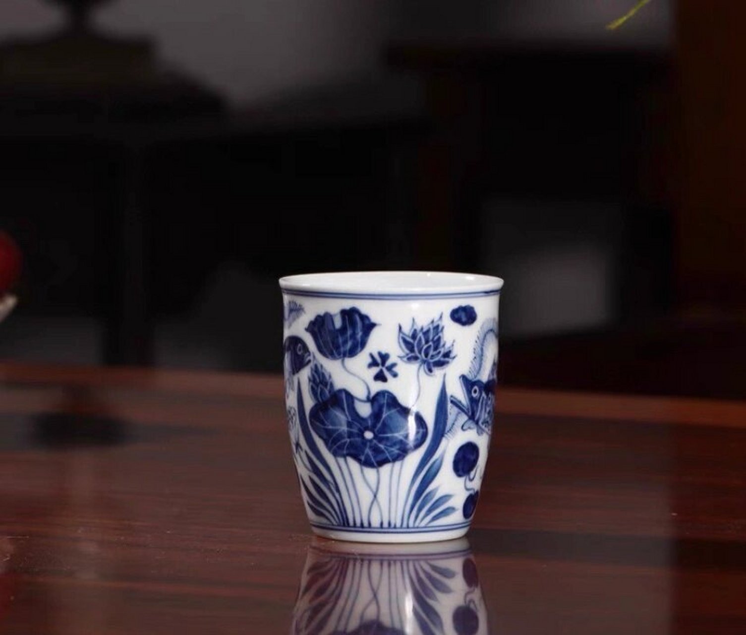 寒窑老厂货茶具,70年代出口寒窑一级品 寒窑景德镇厂货 手绘寒窑青花