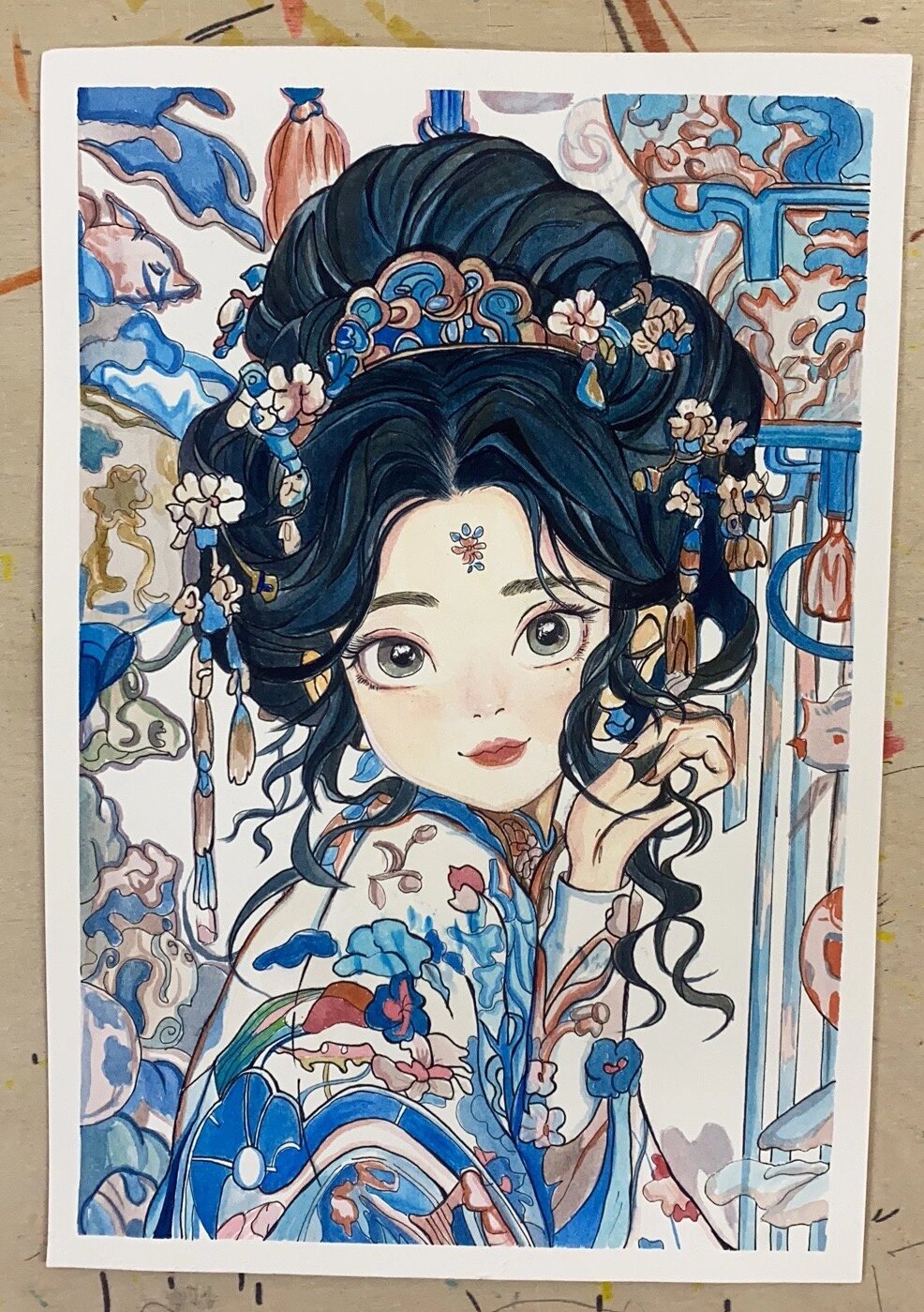 水彩 ▏动漫古风人物