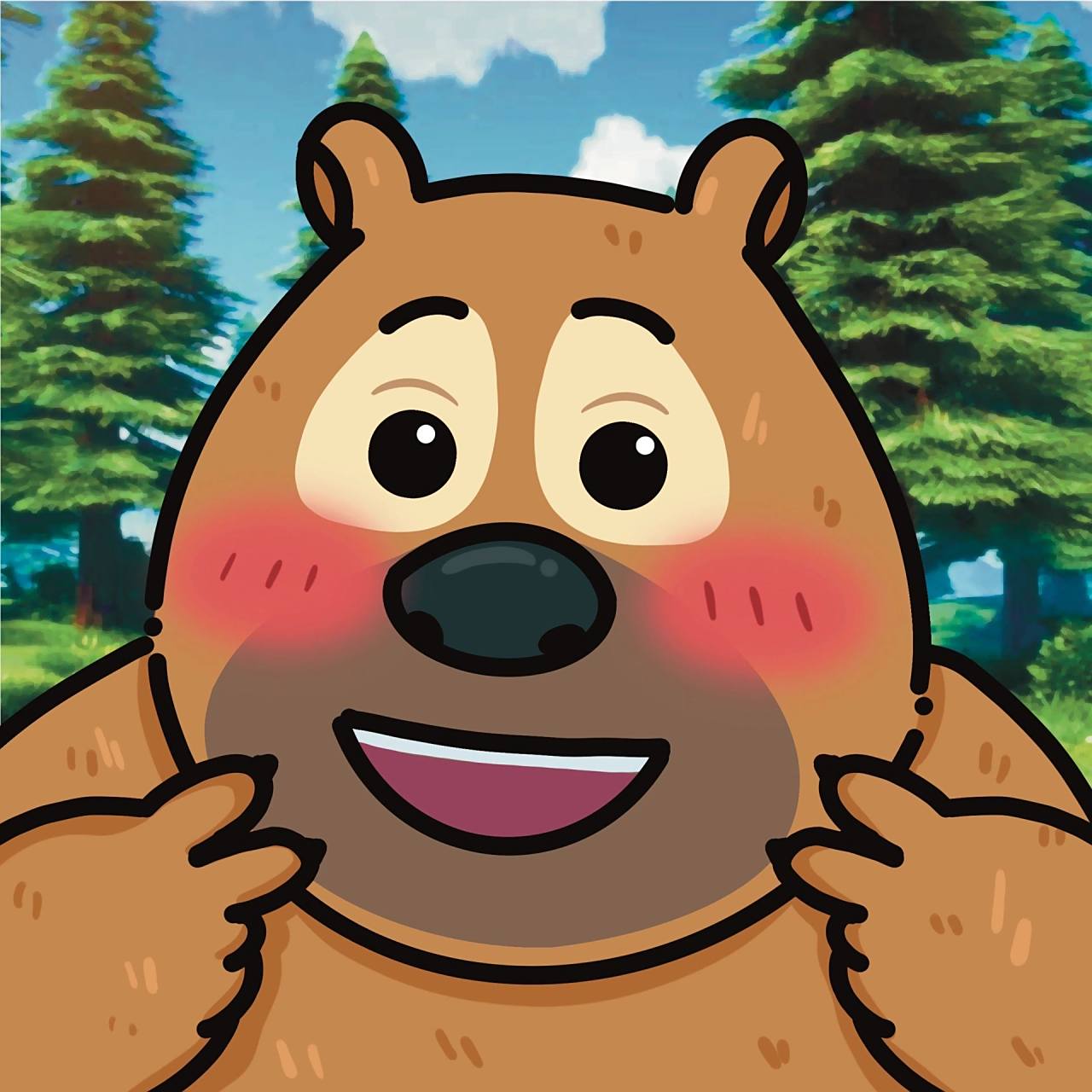 简笔画丨熊大熊二光头强头像